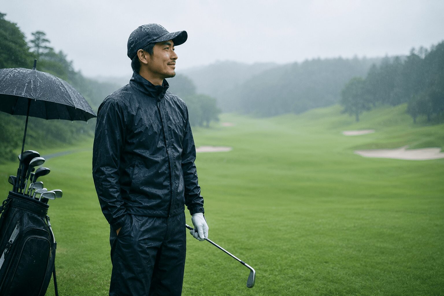 意外と多い?雨の日のゴルフのメリット