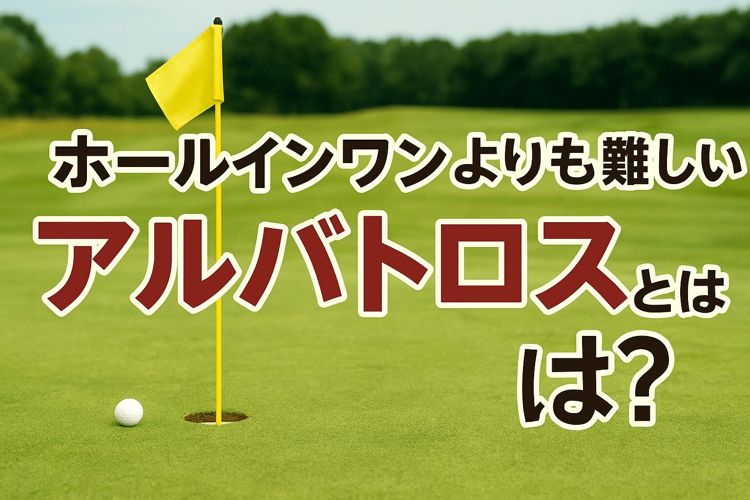 ホールインワンよりも難しいアルバトロスとは