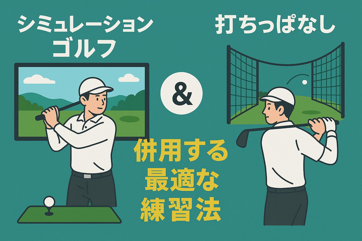 シミュレーションゴルフと打ちっぱなしを併用する最適な練習法