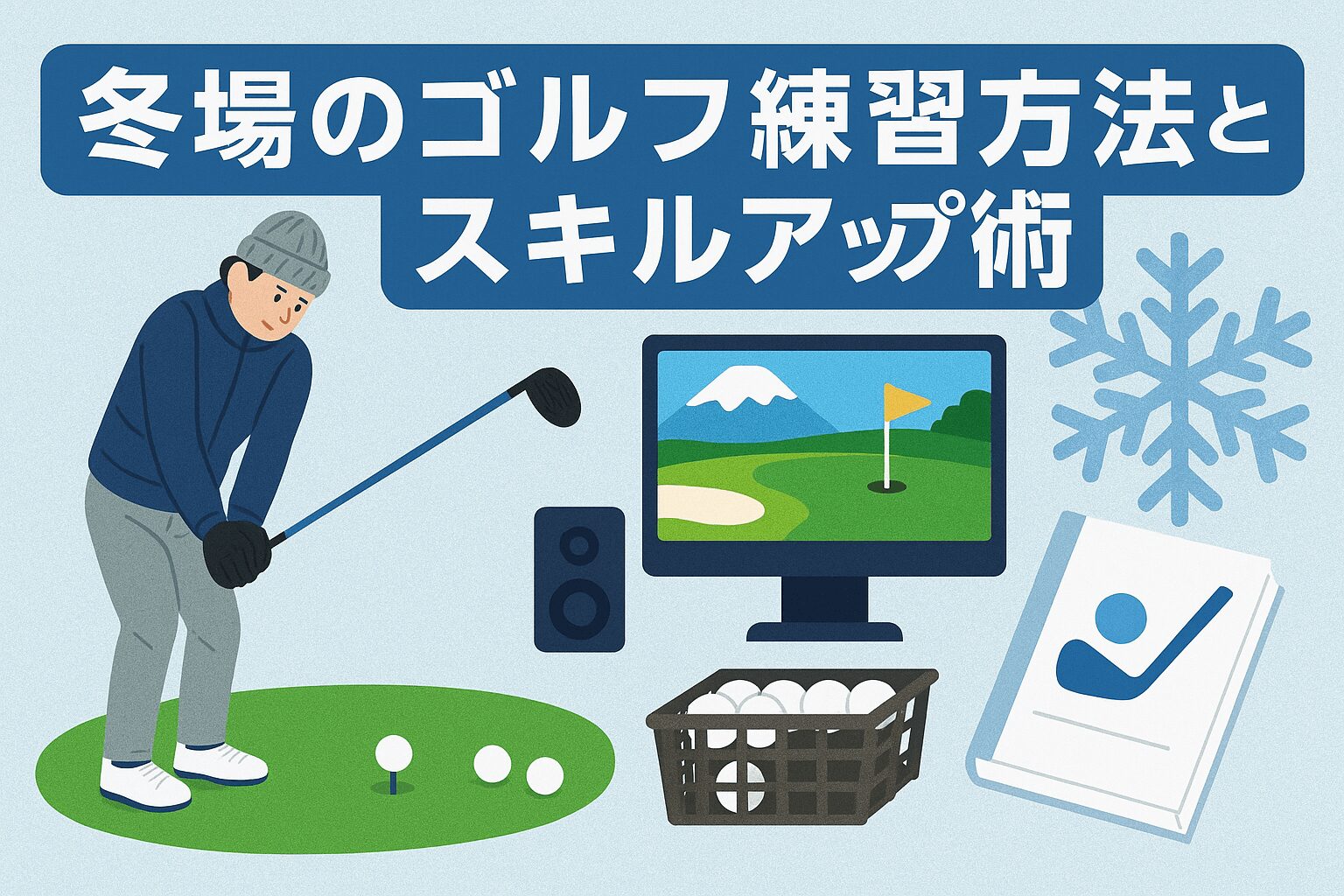 冬場のゴルフ練習方法とスキルアップ術