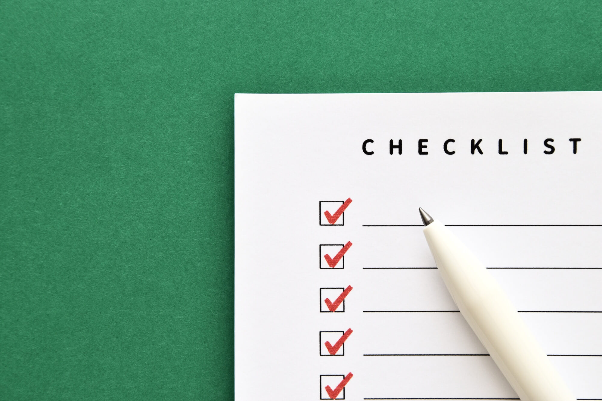 シーン別チェックリスト