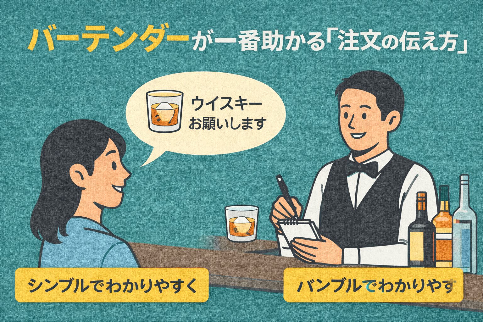 バーテンダーが一番助かる「注文の伝え方」
