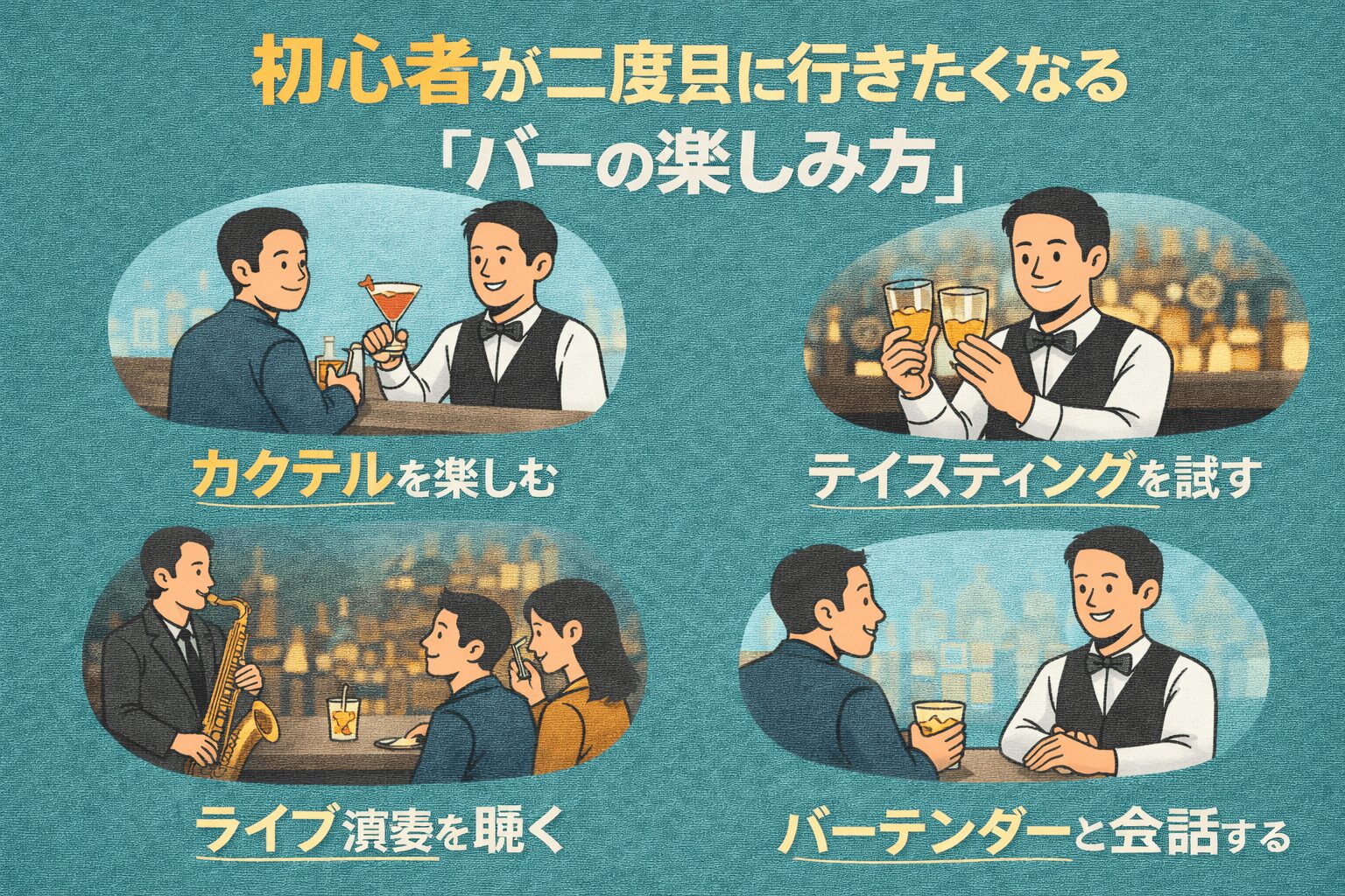 初心者が二度目に行きたくなる「バーの楽しみ方」