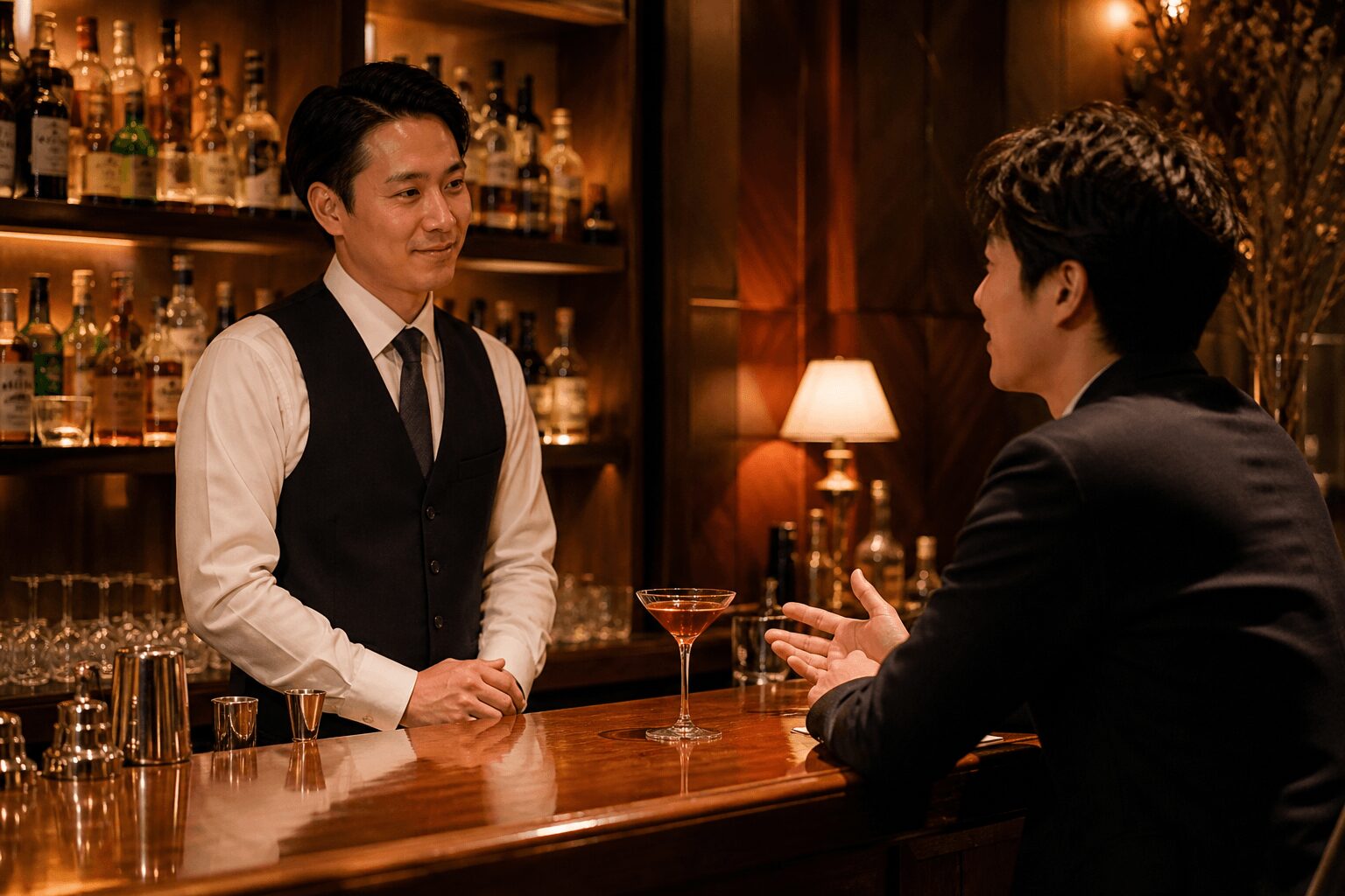 バーテンダーとの会話マナー